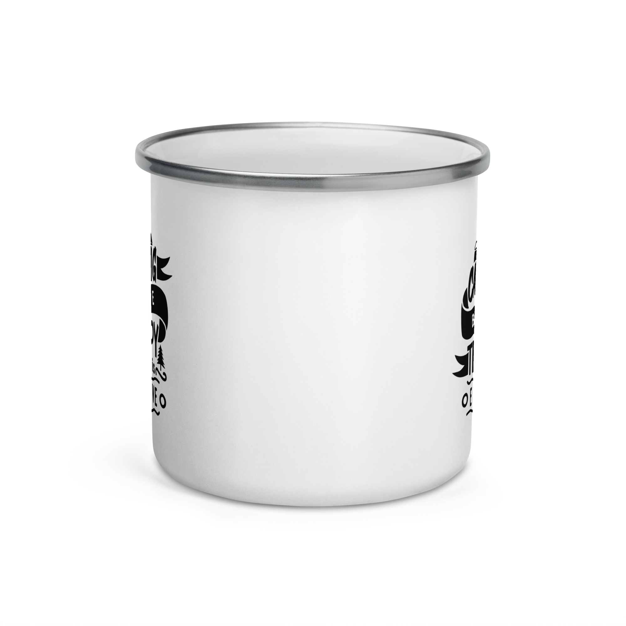 Taza Esmaltada - "Camping because therapy is expensive" - Imagen 2